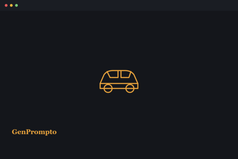 Car Prompts for ChatGPT -- GenPrompto