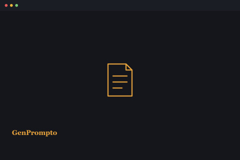 Prompt for Personal Statement -- GenPrompto